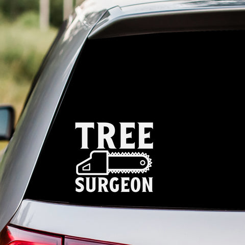 Tree Surgeon Chainsaw Decal Sticker