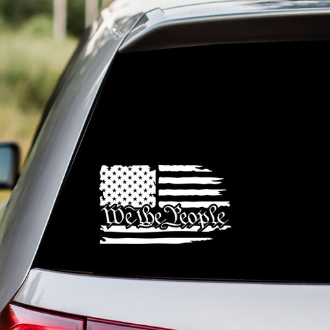 We the People American Flag Decal Sticker