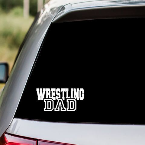 Wrestling Dad Decal Sticker