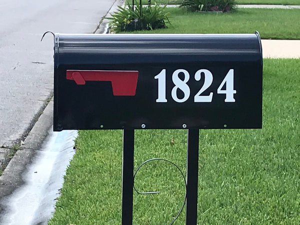 Set of 2 Mailbox Address Number Decals