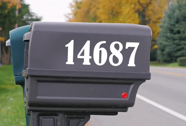 Number Decal - Mailbox Address Number Single