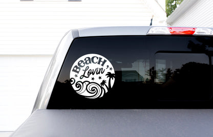 Beach Lovin Decal Sticker