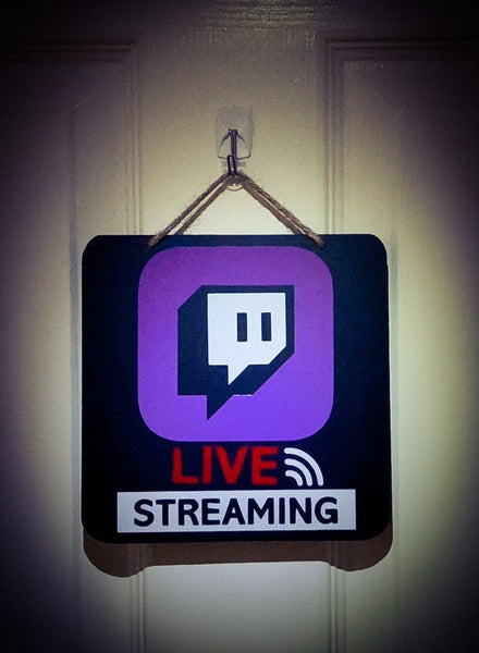 Live Streaming Gaming Reflective Wall Sign